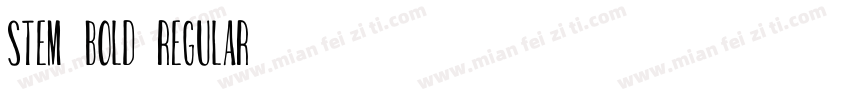 Stem Bold Regular字体转换